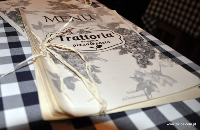 Trattori Pergamin - Menu