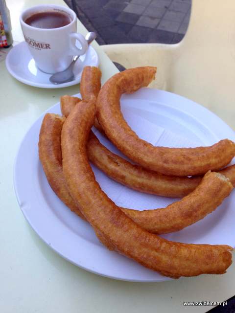 Hiszpania - Granada - Cafeteria Ugarit - churros