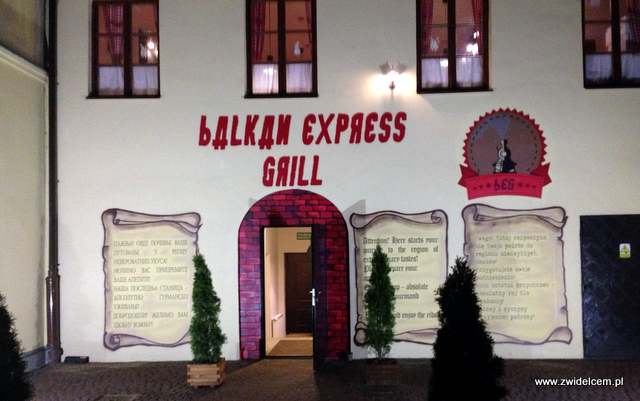 Kraków - Balkan Express Grill - wejście