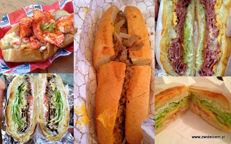 Kanapki - USA - Stany Zjednoczone - Philly Cheese Steak - Reuben - Homar - Lobster