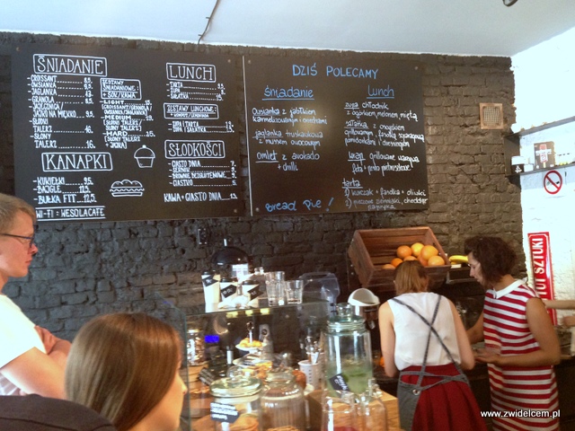 Kraków - Wesoła Cafe - menu