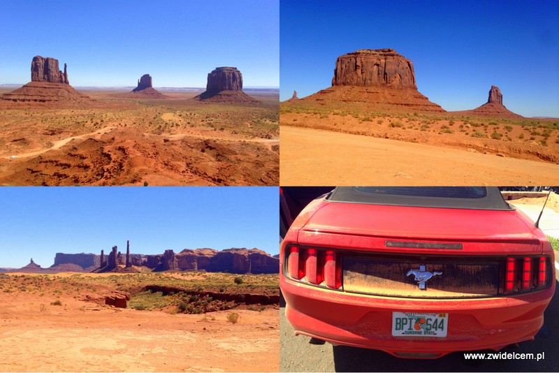 USA - Stany Zjednoczone - Monument Valley - Ford Mustang