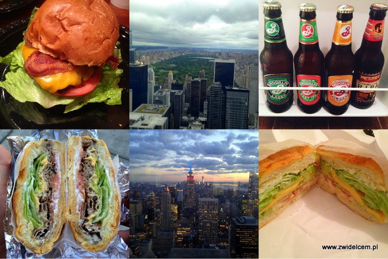 USA - Stany Zjednoczone - Nowy Jork - NYC - Top of the rock - Tri Tip Grill - piwo - kanapka