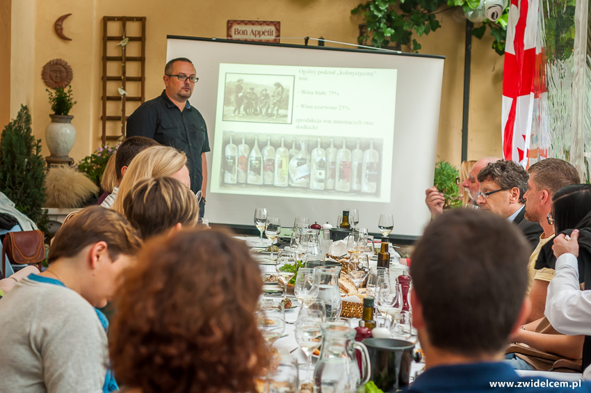 klimatypoluklimKraków - Klimaty Południa - degustacja win z winnicy Vaziani - posział win gruzińskich