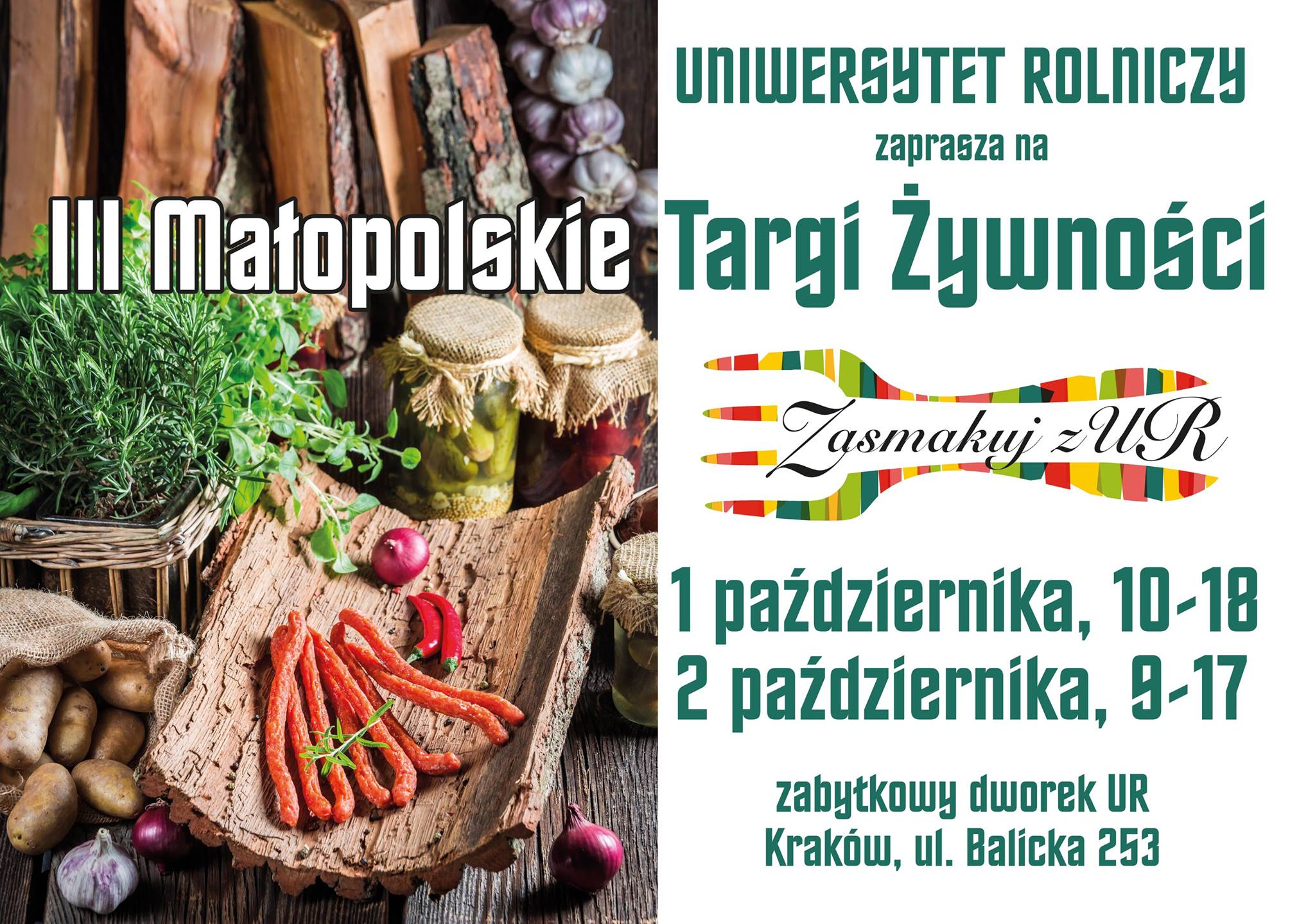 Zasmakuj z UR - Małopolskie Targi Żywności