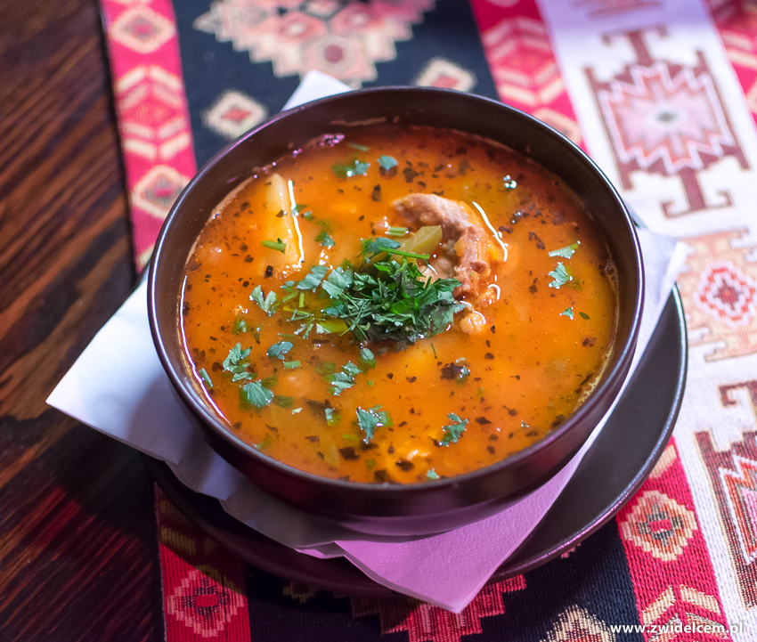 Kraków - Restauracja Armeńska - Piti - Zupa z ziemniakami, ciecierzycą i jagnięciną